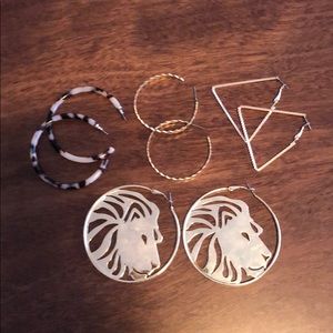 Lot of cool statement earrings.